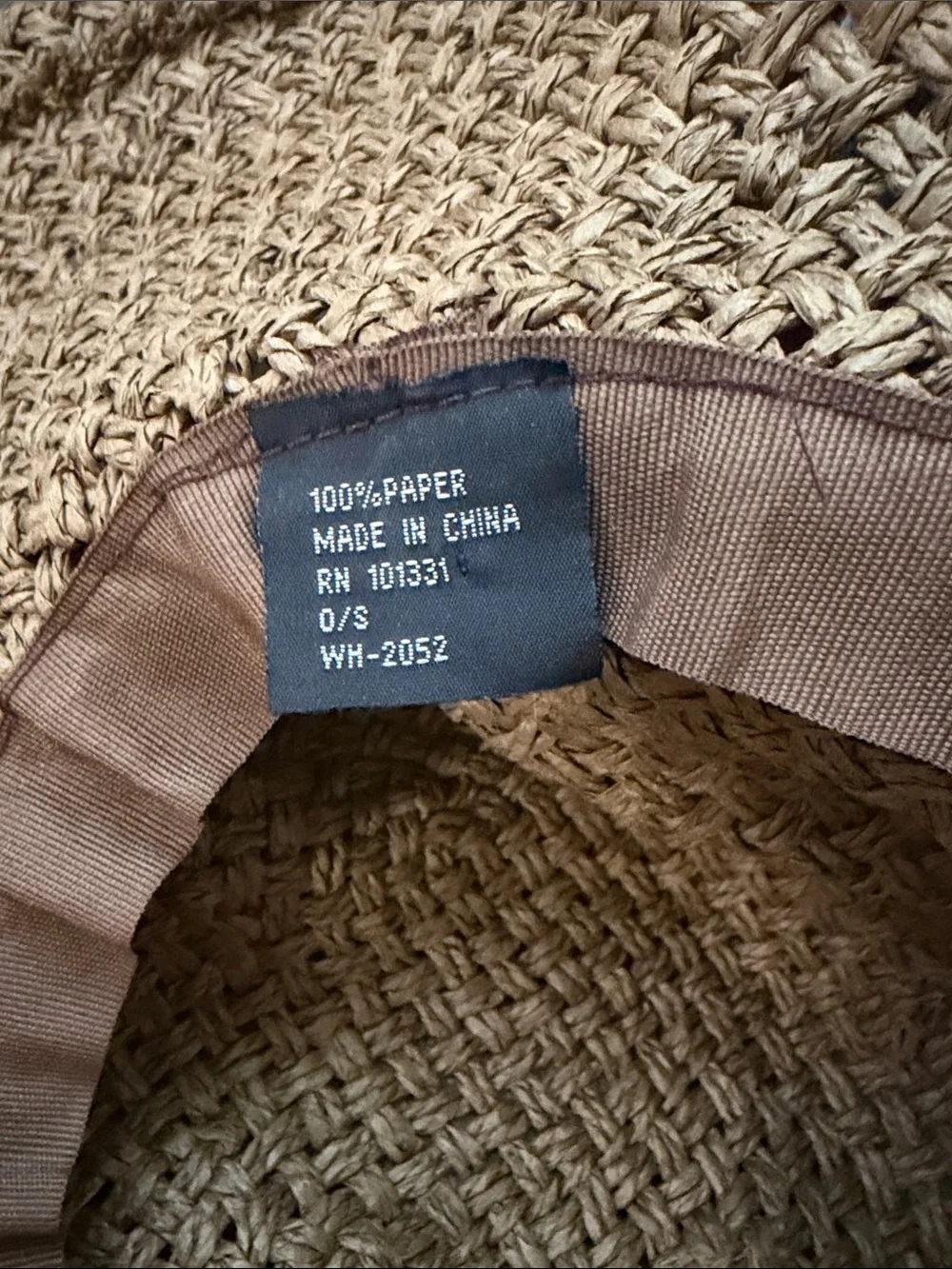 Wide Brim Straw Sun Hat - Natural